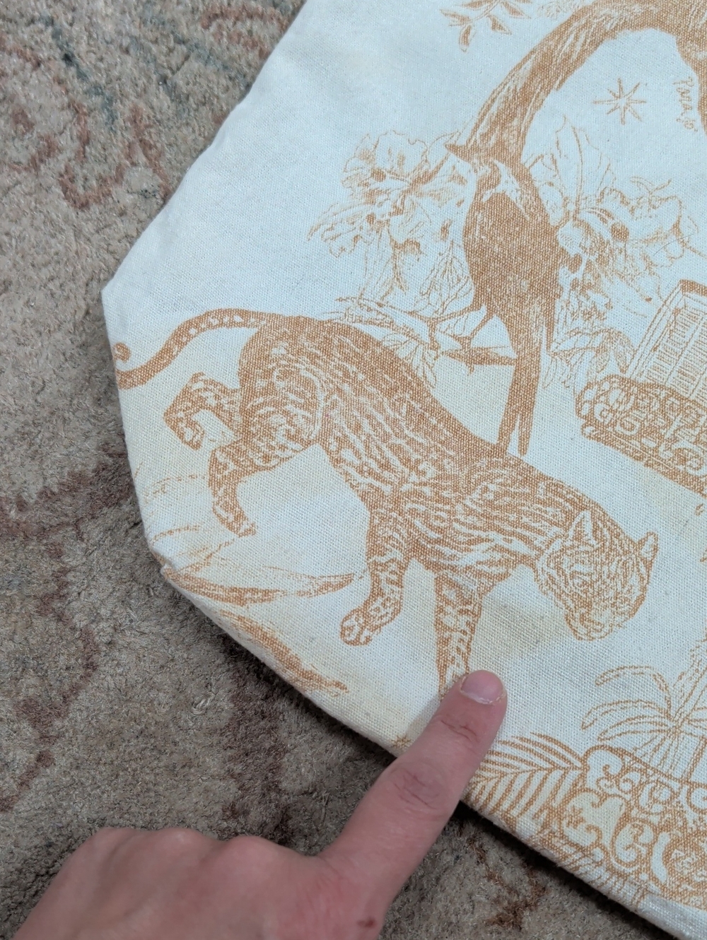 Sezane Canvas Exotic Jungle Animal Tote - Picture 3 of 7